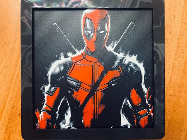 HueForge model: Deadpool by JustBe 3D Printing
