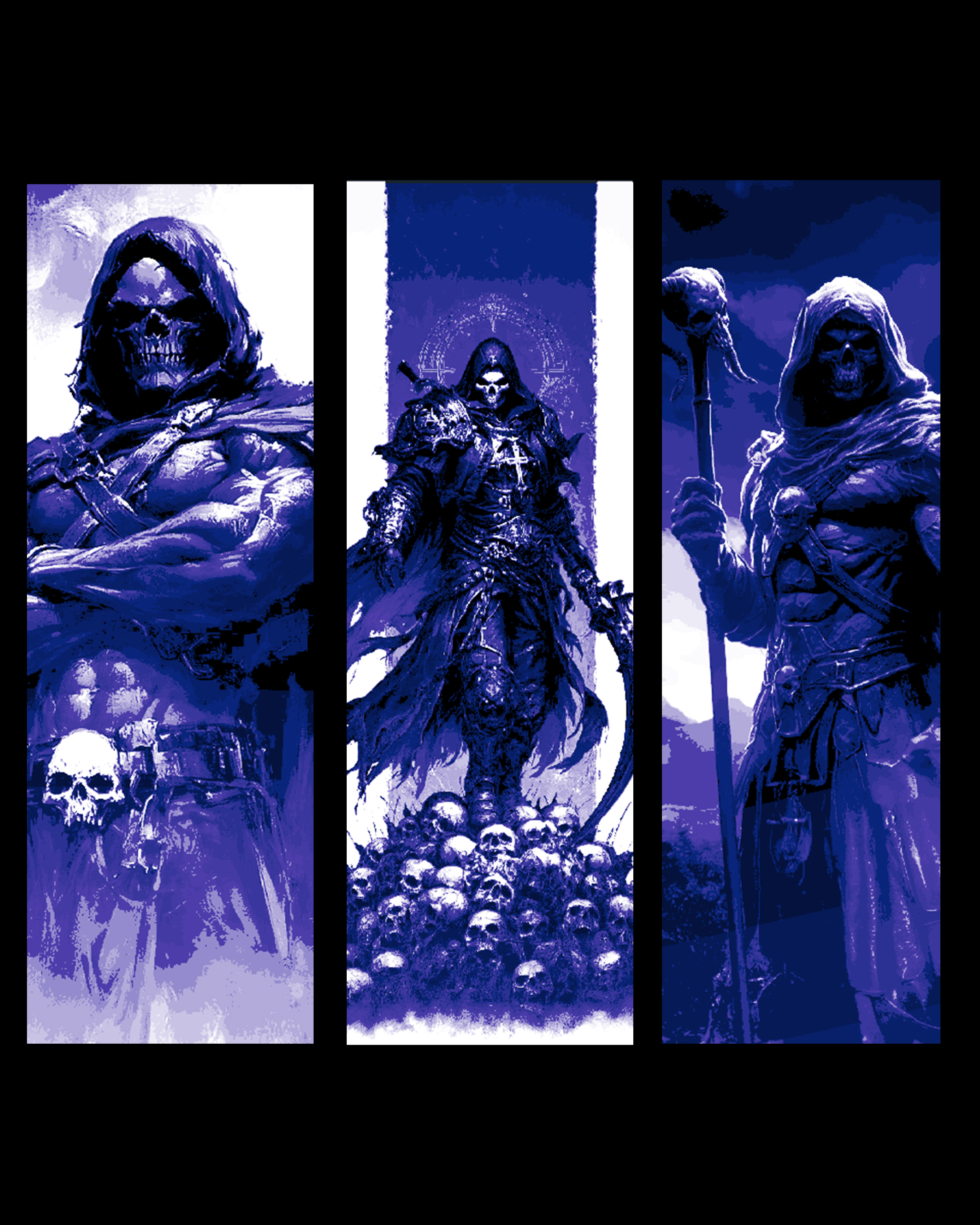 fan art for Masters of the Universe - Depictions of Skeletor Set of bookmarks by BooneCo3d HueForge model: fan art for Masters of the Universe - Depictions of Skeletor Set of bookmarks by BooneCo3d