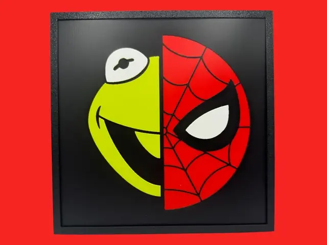Spider-Man and Kermit the Frog