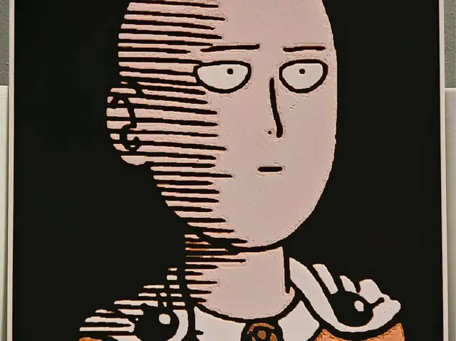 HueForge model: Saitama - One punch man by bzz999