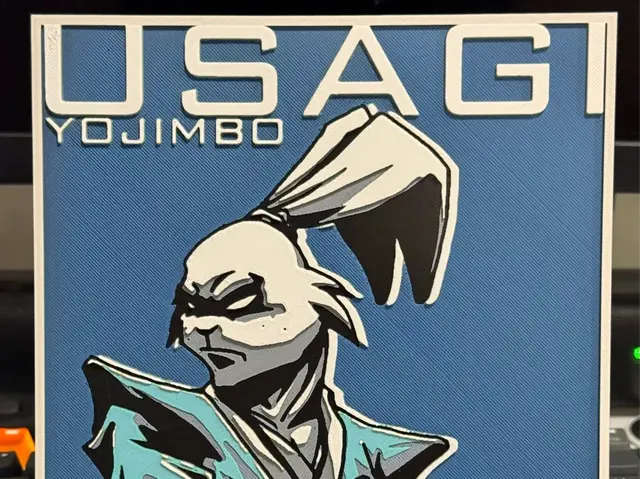 HueForge model: Usagi Yojimbo by Strata Prints