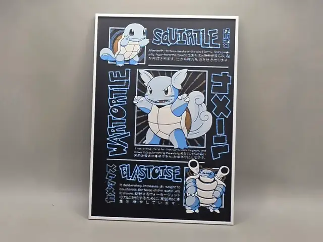 HueForge model: Squirtle Evolution - HueForge by keko