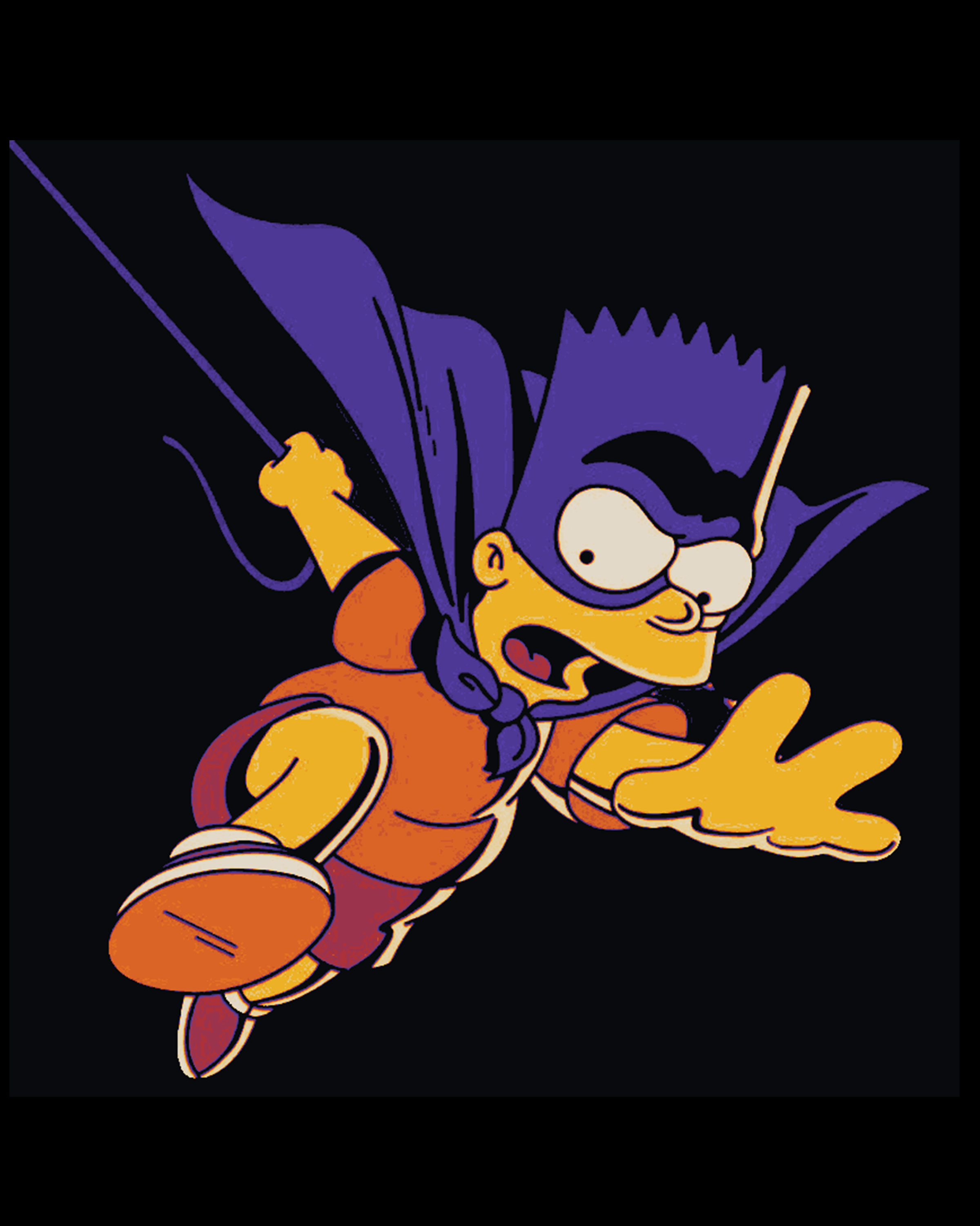 Bartman to the Rescue! - Cutout Wall art of Bart Simpson - Hueforge by BooneCo3d HueForge model: Bartman to the Rescue! - Cutout Wall art of Bart Simpson - Hueforge by BooneCo3d