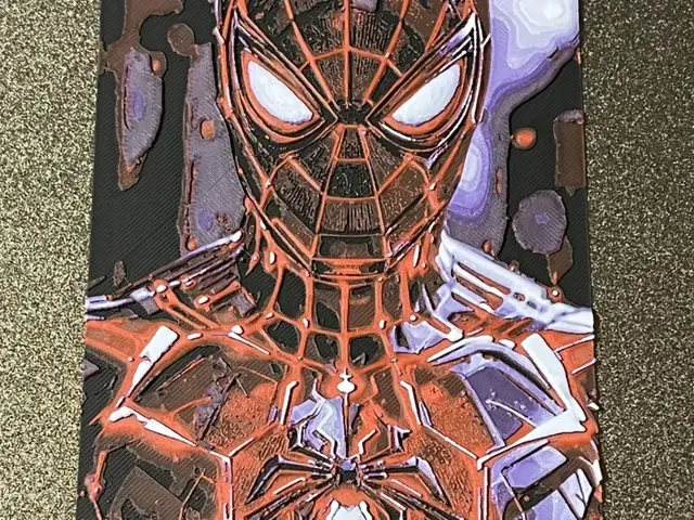 HueForge model: Marvel_Spiderman_01 by FantasyZ