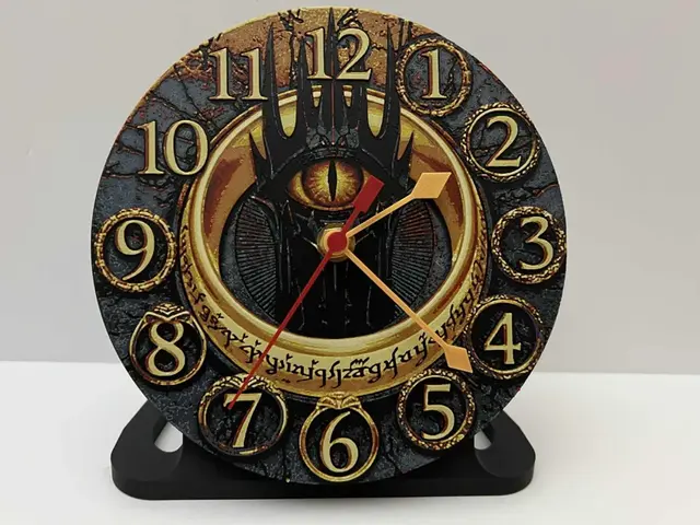 HueForge model: Lord of the Rings - Customizable Clock by 3djd