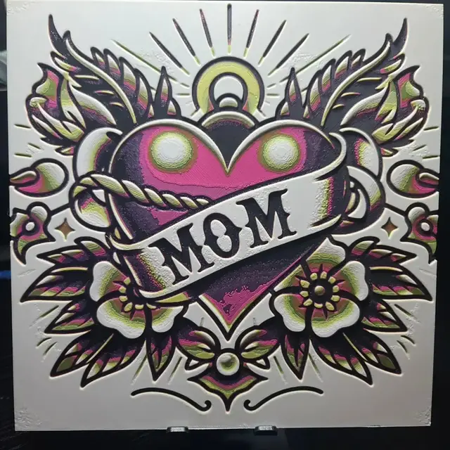 HueForge model: Mom Tattoo by the_bearded_jedi
