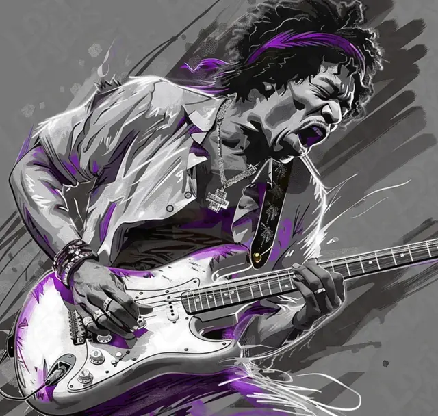 HueForge model: Jimi Hendrix Hueforge by LoFi Layers