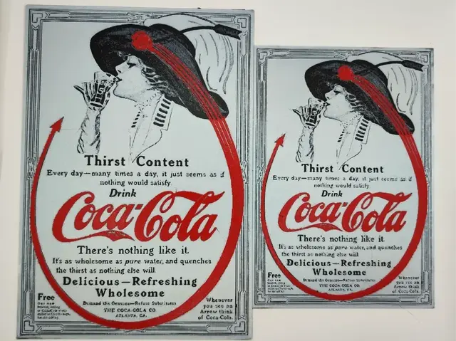 HueForge model: Coca cola Vintage advertising 1 by Altf4-Formation