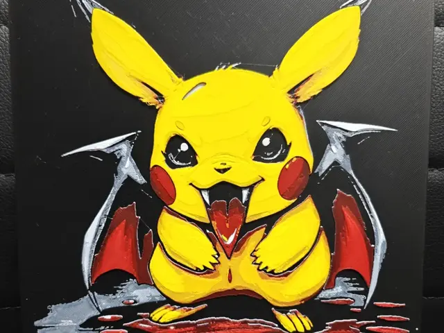 HueForge model: Pikachu Dracula Scary version by TheHueforgeLady