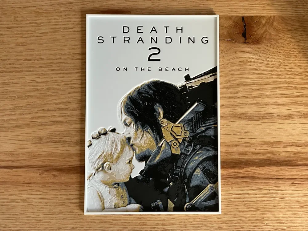 Death Stranding 2 Hueforge Game Poster by NiiON HueForge model: Death Stranding 2 Hueforge Game Poster by NiiON