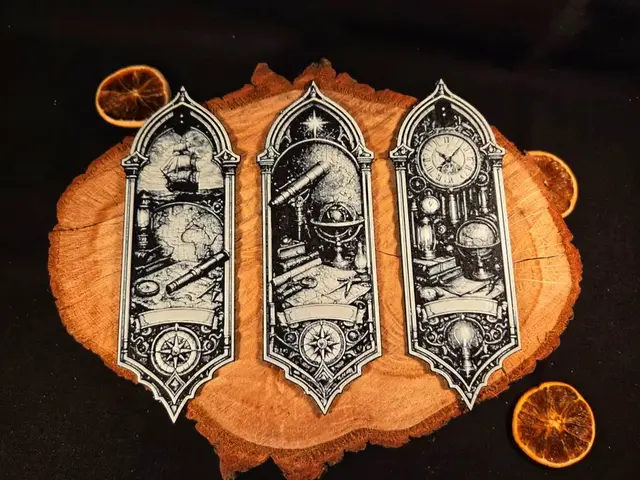 HueForge model: The Astral Archives Collection bookmarks by EternalDesigns3D