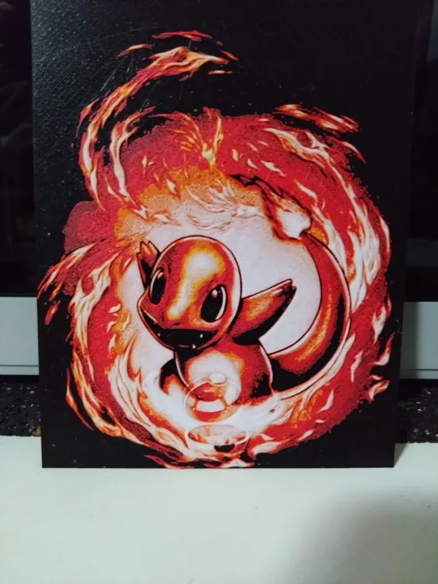 Charmander (HueForge) by Asgar3D HueForge model: Charmander (HueForge) by Asgar3D