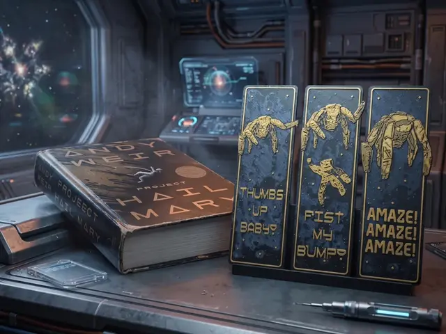 HueForge model: Project Hail Mary Bookmark Set by 3djd