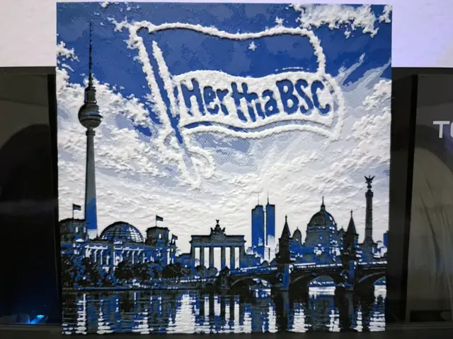 Hertha BSC Berlin Skyline Hueforge Fanart