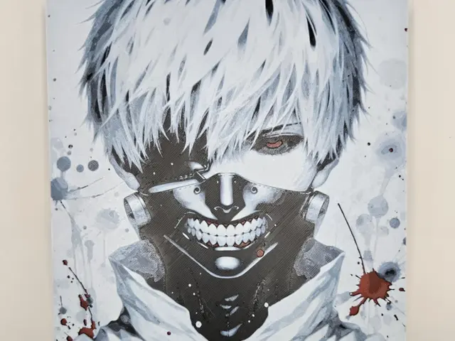 HueForge model: Graffiti Kaneki Ken Hueforge by 3Ree Printing