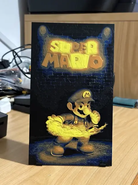 HueForge model: Super Mario Bros HueForge by enricoRE