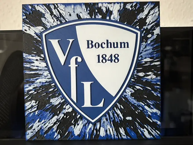 HueForge model: VfL Bochum 1848 "Space" Hueforge 3 Colors AMS by Reeftank&more