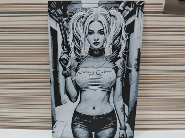 HueForge model: Hueforge Harley Quinn by Litolunar