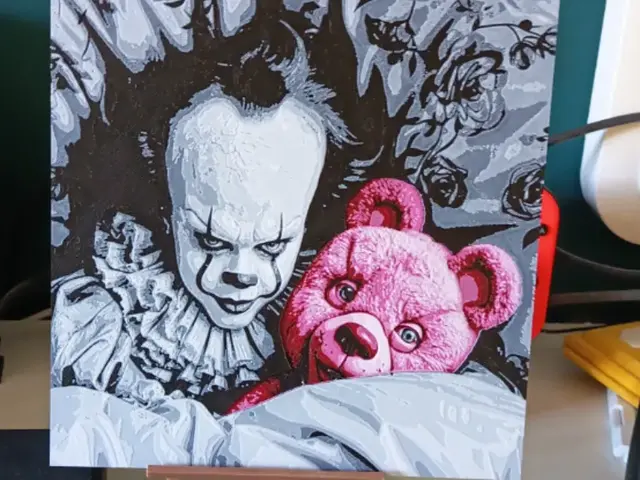 HueForge model: IT Pennywise Horror Movie Hueforge by 3DNesy