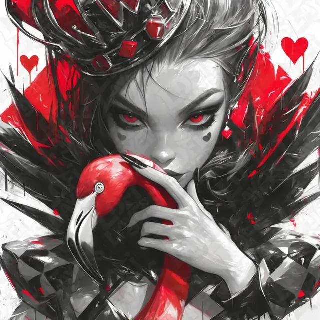 HueForge model: Queen of Hearts Hueforge by LoFi Layers