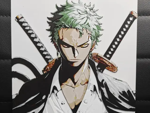 HueForge model: Roronoa Zoro 1 AMS ONLY by TheHueforgeLady