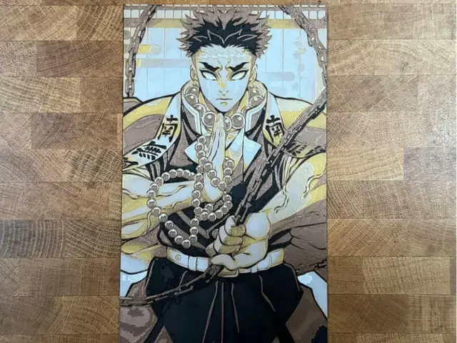 HueForge model: Demon Slayer - Gyomei, Stone Hashira by Pretty Okay Prints