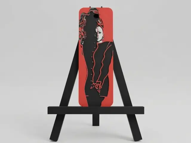 HueForge model: Janet Jackson Control Bookmark HueForge by Welsh Maker