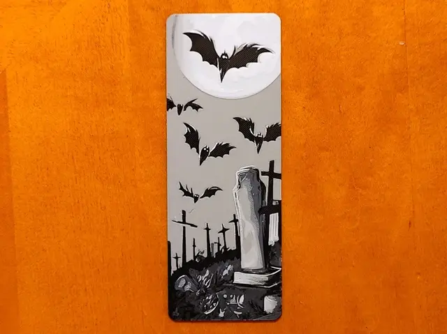 Spooky Graveyard Halloween Bookmark