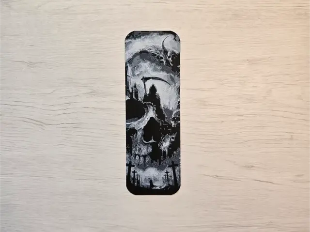 HueForge model: Skull Death Bookmark by Atrus Design