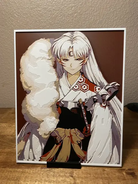 HueForge model: Inuyasha - Sesshomaru by Cloudy Nostalgia