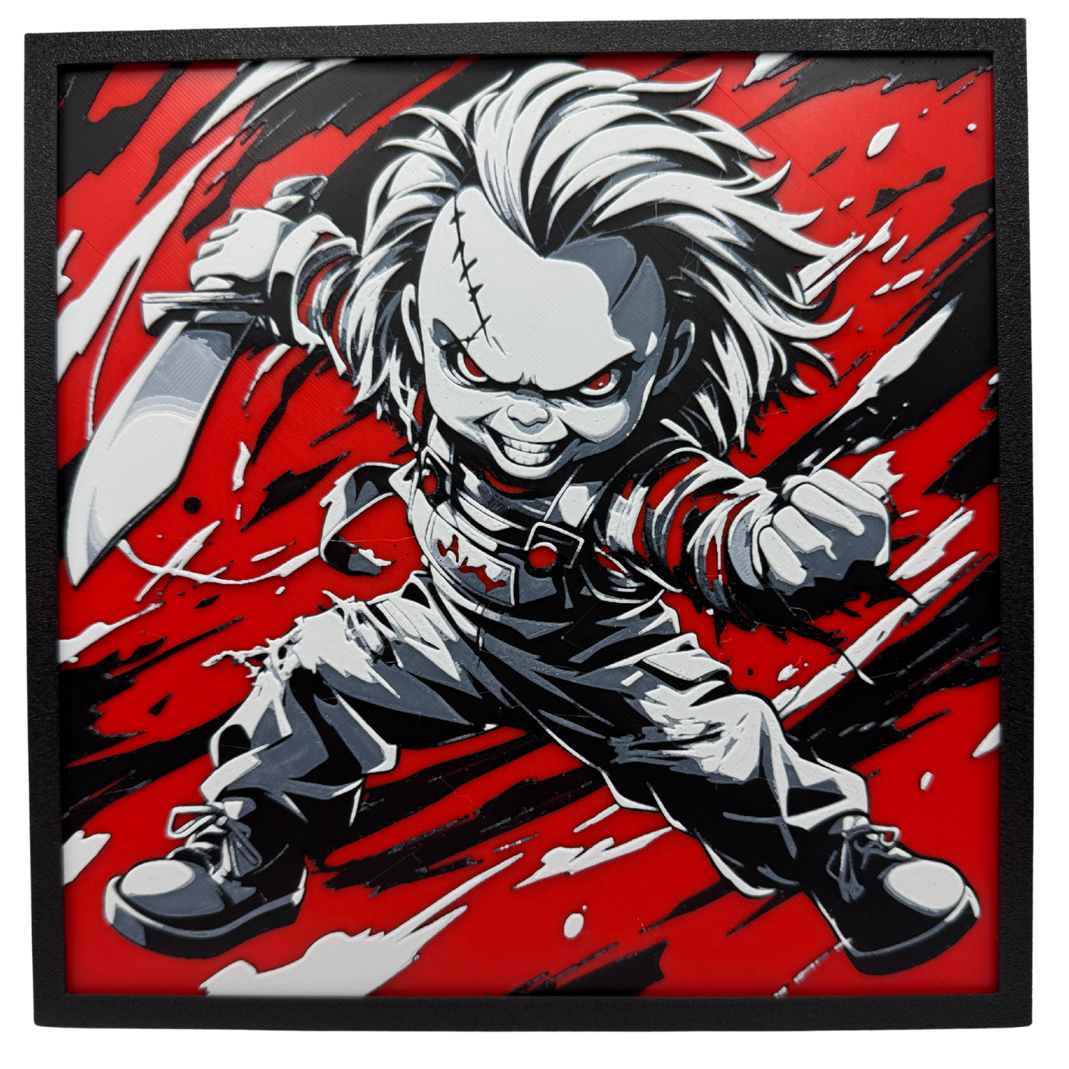 Chucky - Child's Play Hueforge by Canadian Gamer HueForge model: Chucky - Child's Play Hueforge by Canadian Gamer