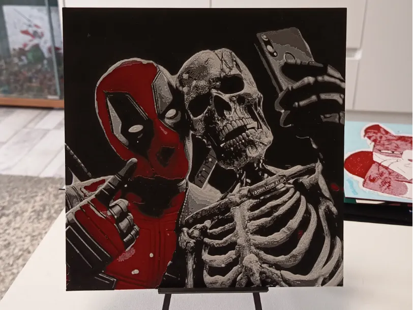 Deadpool Wolverine Hueforge by 3DNesy HueForge model: Deadpool Wolverine Hueforge by 3DNesy