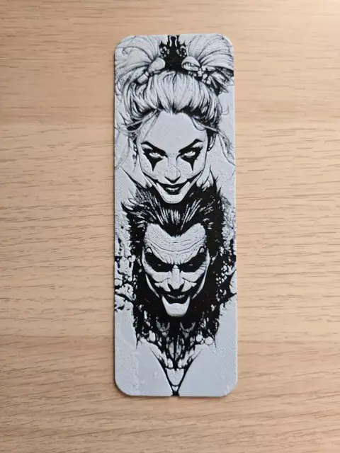 HueForge model: Joker & Harley Bookmark by Atrus Design
