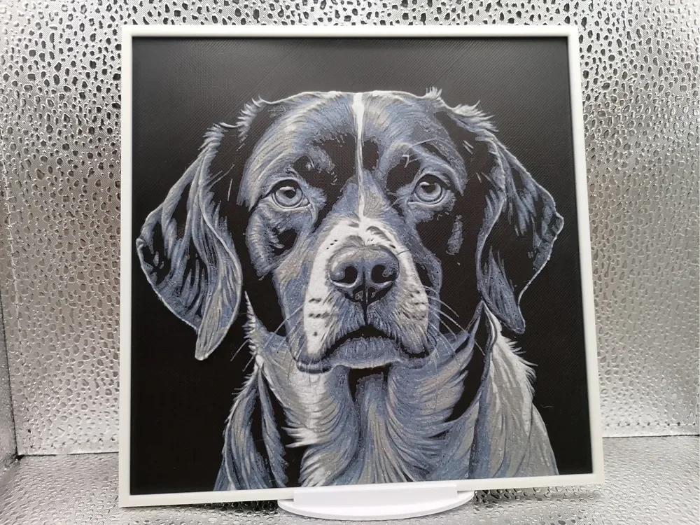 Brittany Spaniel – Hueforge 3D-Printed Artwork by Borishotch Industries HueForge model: Brittany Spaniel – Hueforge 3D-Printed Artwork by Borishotch Industries