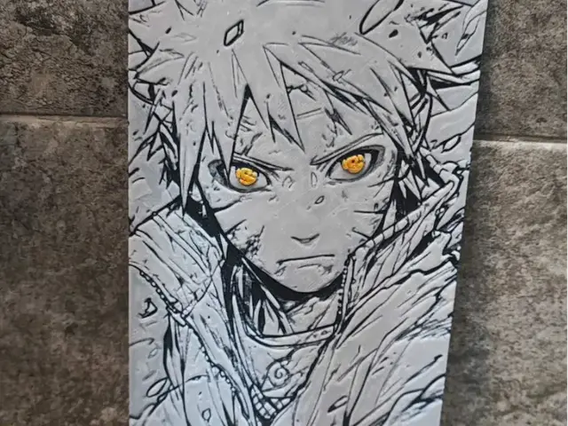 HueForge model: Naruto Art by Garuda3D