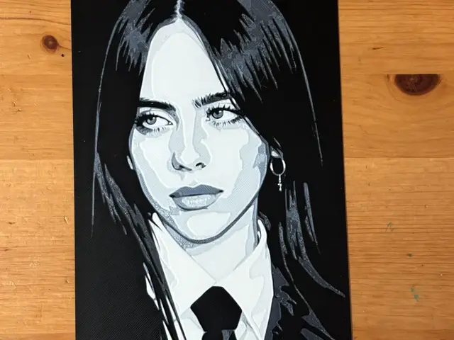 HueForge model: Billie Eilish Hueforge by Morganja