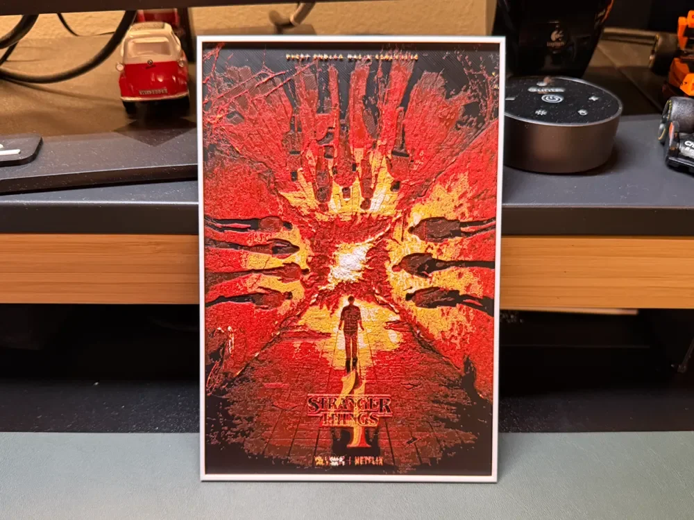 Stranger Things Season 4 - HueForge by liv_3d HueForge model: Stranger Things Season 4 - HueForge by liv_3d