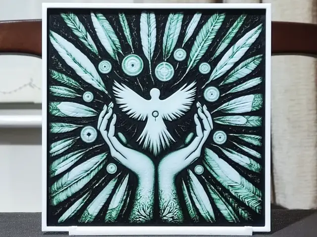 HueForge model: Dove Of Peace - HueForge 3 Color by BoDad