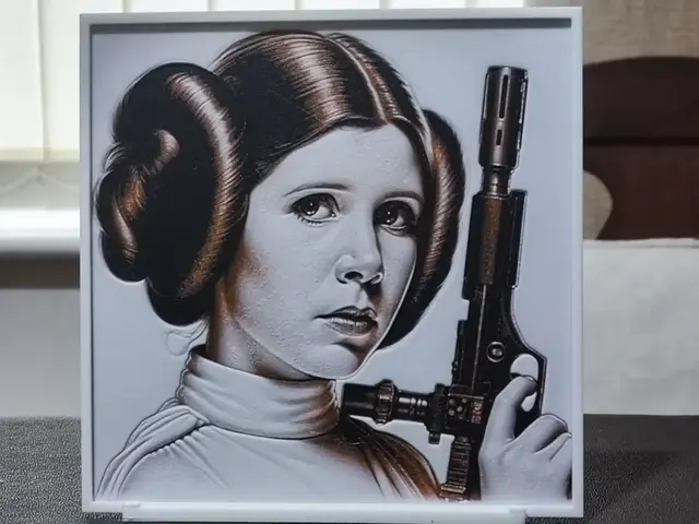 HueForge model: Princess Leia Organa - HueForge 3-Color by BoDad