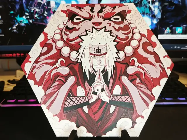 Hueforge Jiraiya - Naruto in honeycomb mode