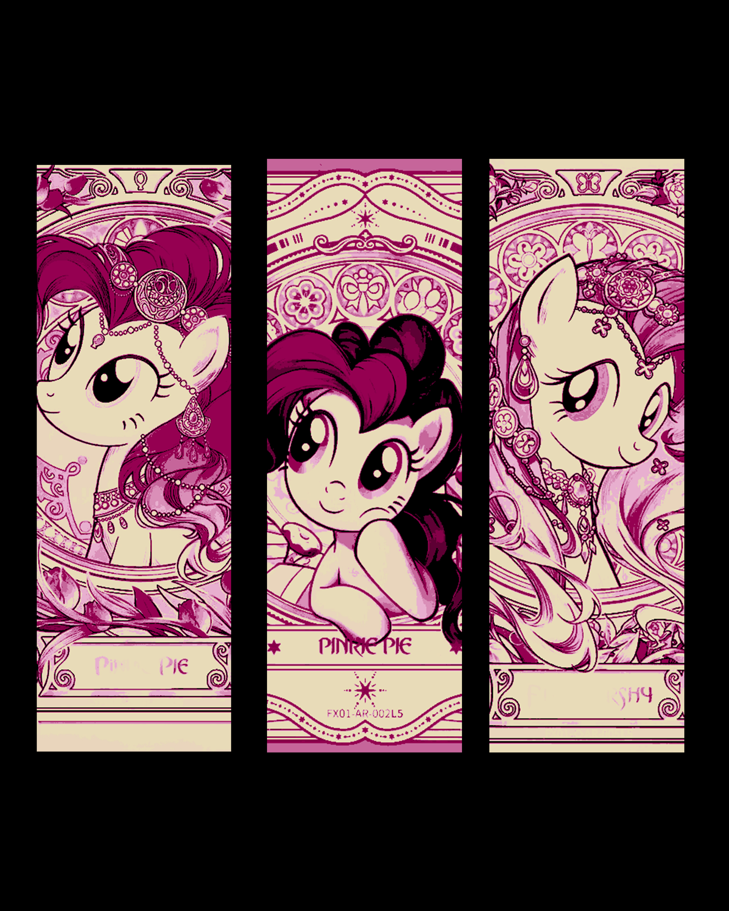 Fan art creations depicting Little Ponies - portraits as bookmarks by BooneCo3d HueForge model: Fan art creations depicting Little Ponies - portraits as bookmarks by BooneCo3d