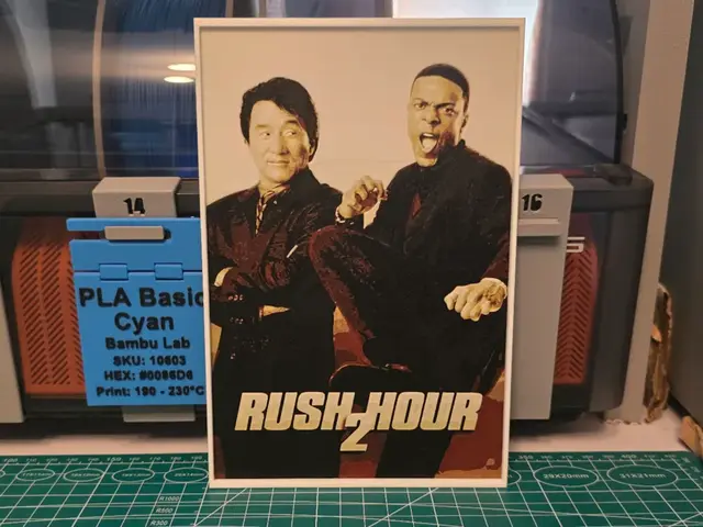 HueForge model: Rush Hour 2 Movie Hueforge - Patreon Exclusive by Lumpy3D