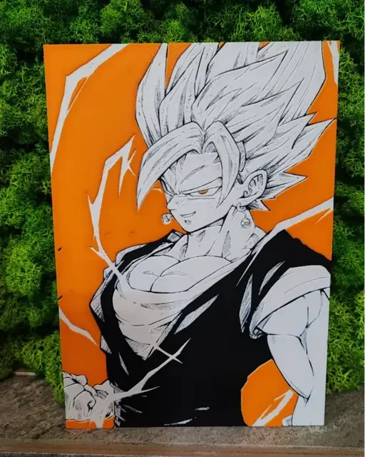 HueForge model: Vegito - Custom Background by Garuda3D