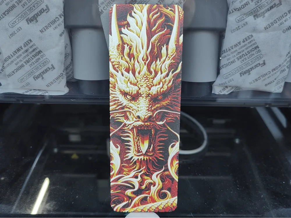 Dragon Bookmark - Hueforge by Sarge HueForge model: Dragon Bookmark - Hueforge by Sarge