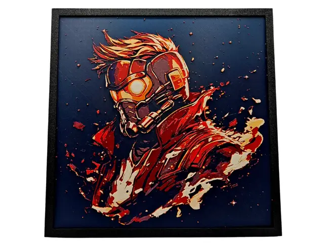 HueForge model: Starlord (Peter Quill) by BusyKikiBee