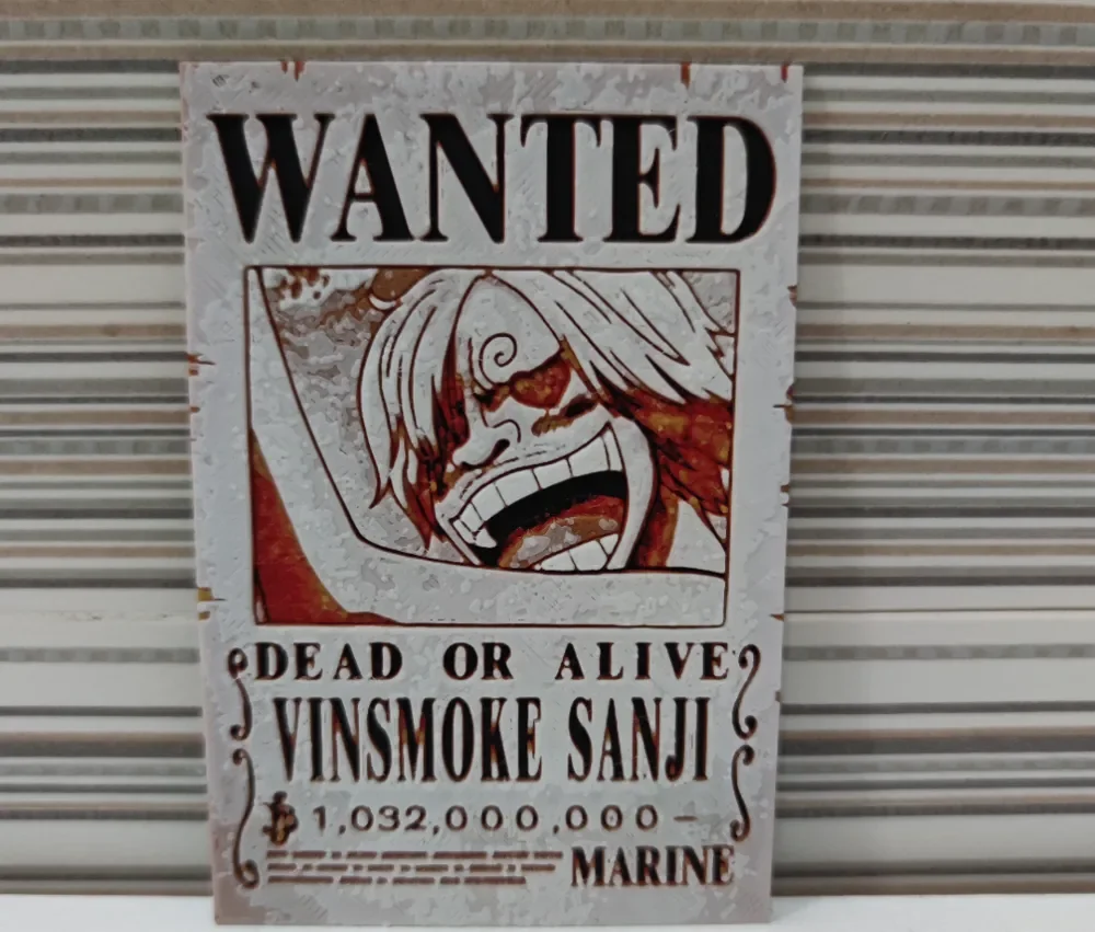 Hueforge style letter from Vinsmake Sanji by Litolunar HueForge model: Hueforge style letter from Vinsmake Sanji by Litolunar
