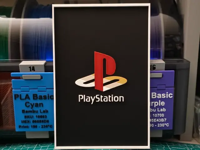 HueForge model: PlayStation Logo Poster – Hueforge Art by Lumpy3D