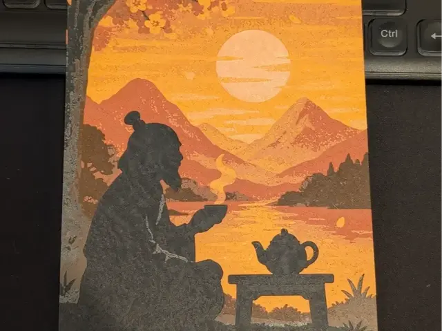 HueForge model: Uncle Iroh tea by S0und_Lab