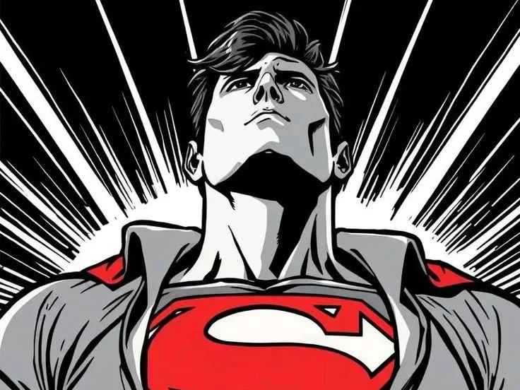 Superman Black and White w/red shield Hueforge by Sheesha1584 HueForge model: Superman Black and White w/red shield Hueforge by Sheesha1584
