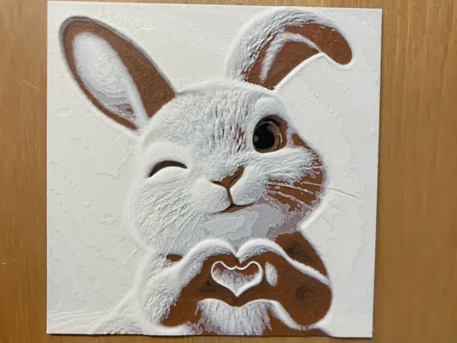 HueForge model: Cute Rabbit by Morganja